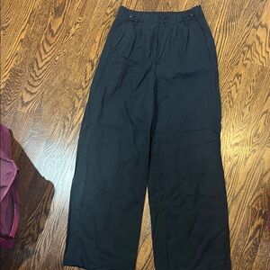 Madewell Harlow Black Wide Leg Pants